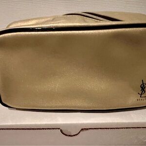 Yves Saint Laurent Gold Cosmetic Bag